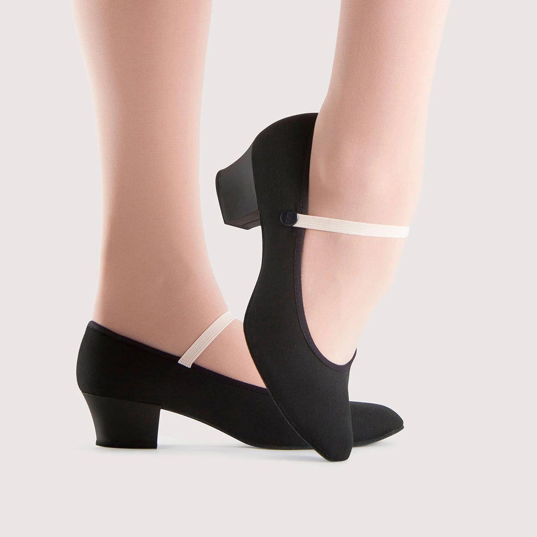 Bloch Tempo Cuban Heel Canvas Character Shoe Childs & Adults