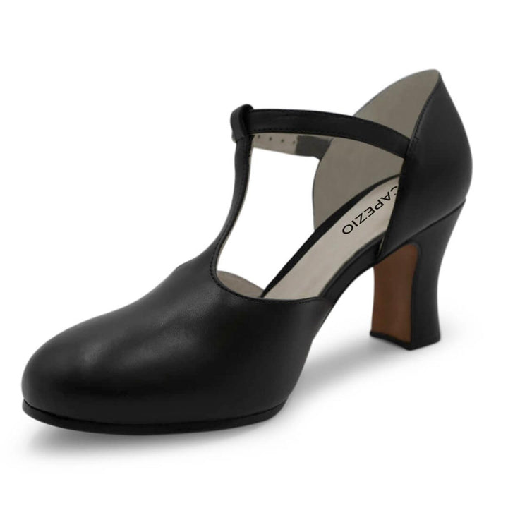 Capezio Closed Toe T-Strap Leather Character Shoes Adults