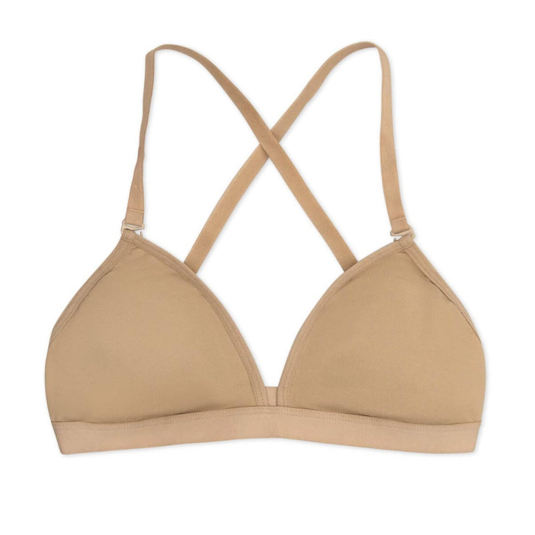 Capezio Deep Neck Clear Back Bra - Women Underwear Sizes