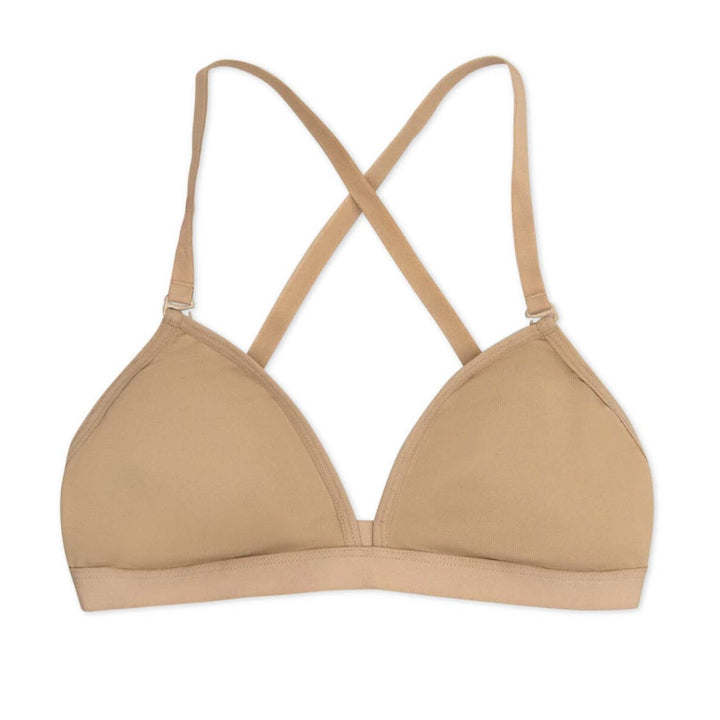 Capezio Deep Neck Clear Back Bra - Women Underwear Sizes