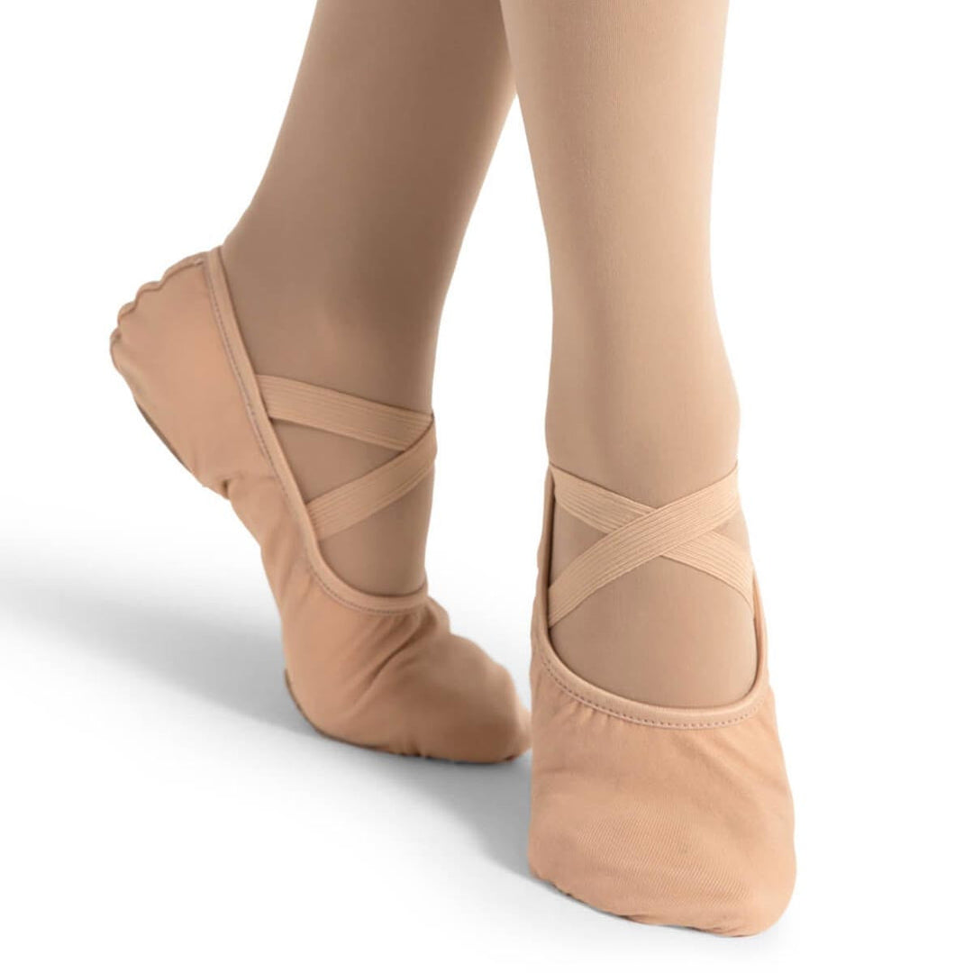 Capezio Hanami Canvas Ballet Shoes Split Sole Nude Adult Sizes