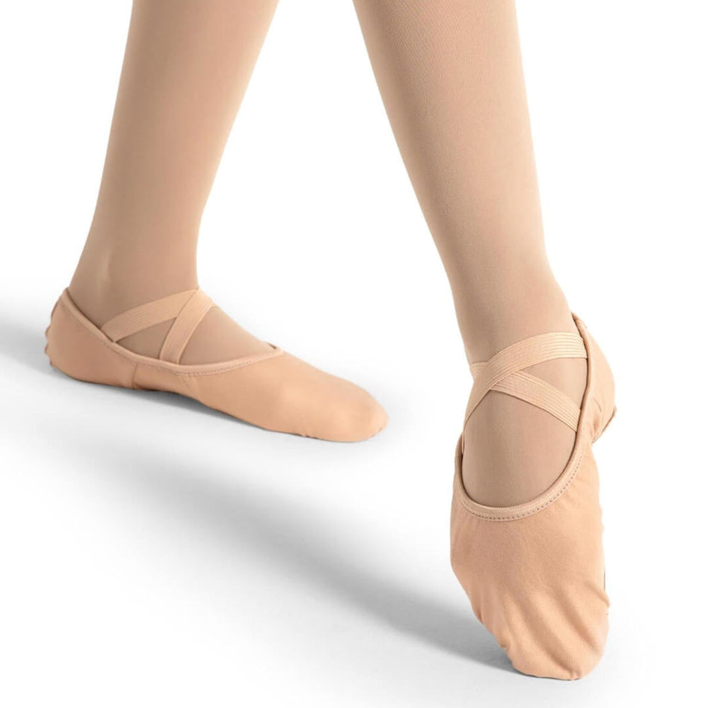 Capezio Hanami Canvas Ballet Shoes Split Sole Nude Adult Sizes