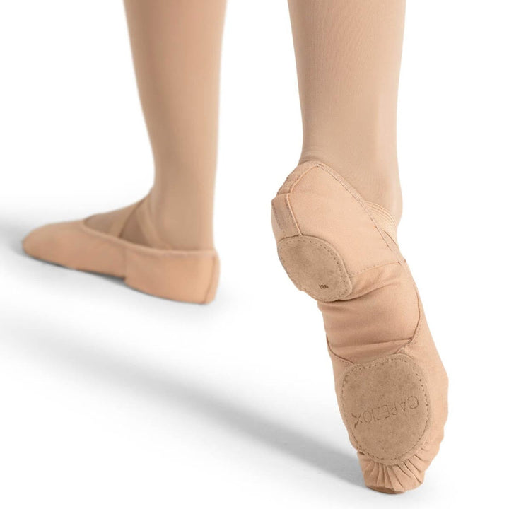 Capezio Hanami Canvas Ballet Shoes Split Sole Nude Adult Sizes