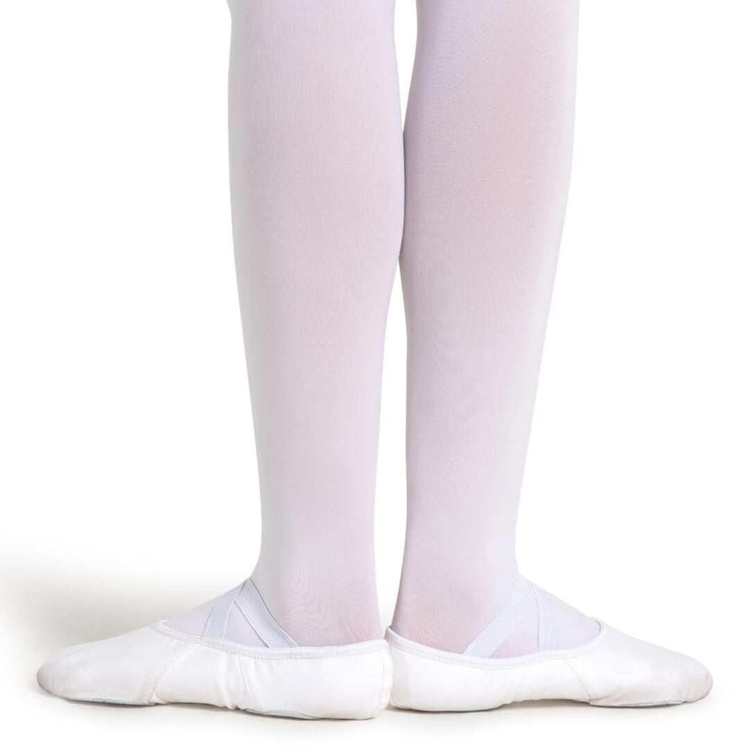 Capezio Hanami Canvas Ballet Shoes Split Sole White Adult Sizes