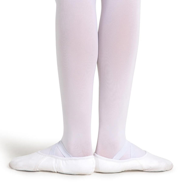 Capezio Hanami Canvas Ballet Shoes Split Sole White Adult Sizes