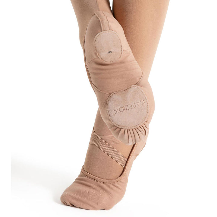 Capezio Hanami Canvas Ballet Shoes Split Sole Light Suntan Adult Sizes
