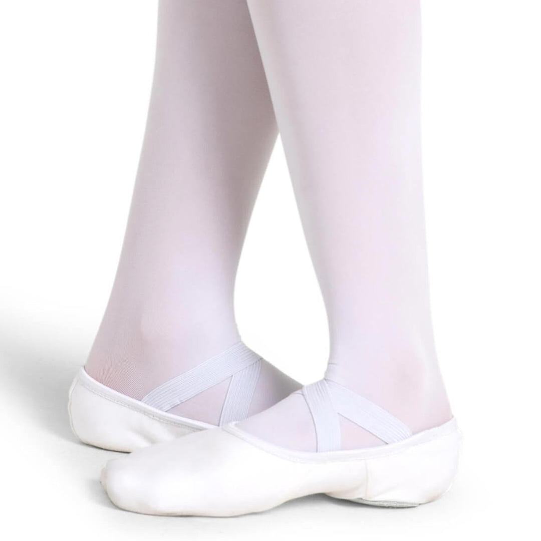 Capezio Hanami Canvas Ballet Shoes Split Sole White Adult Sizes