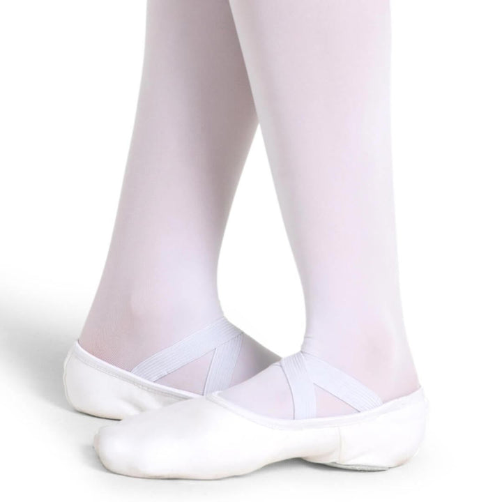 Capezio Hanami Canvas Ballet Shoes Split Sole White Adult Sizes