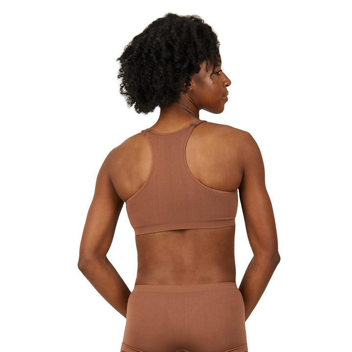 Capezio Seamless Racerback Sports Bra Double-Layered Adults