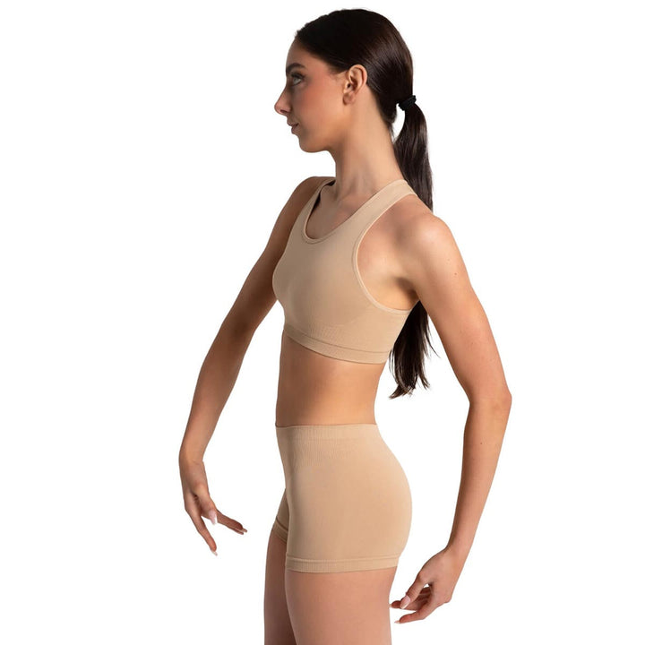 Capezio Seamless Racerback Sports Bra Double-Layered Adults