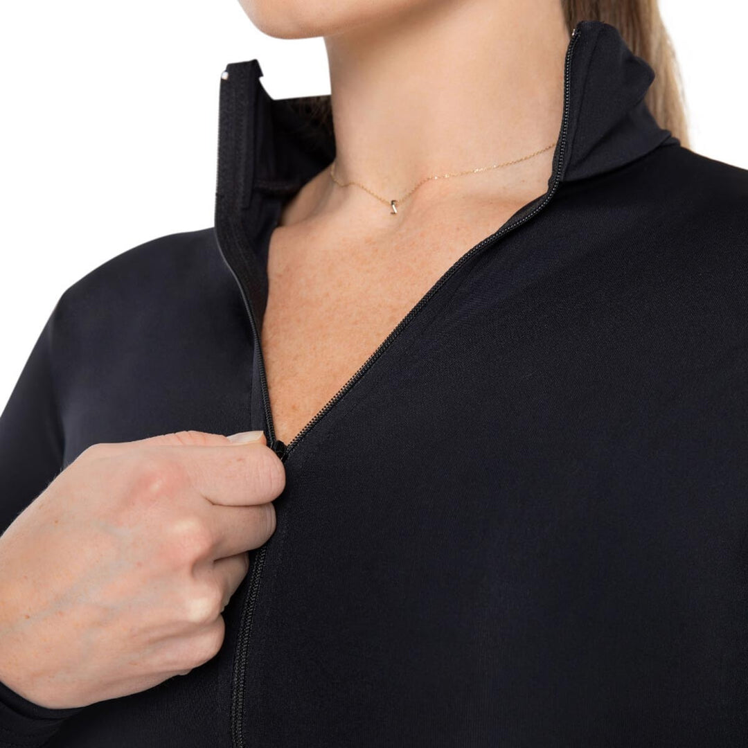 Capezio Turtleneck Long Sleeve Crop Top Reversible Adults