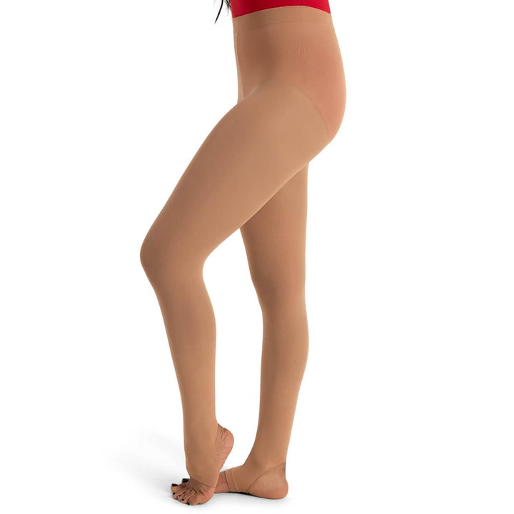 Capezio Ultra Soft Stirrup Tights Self Knit Waist Adults