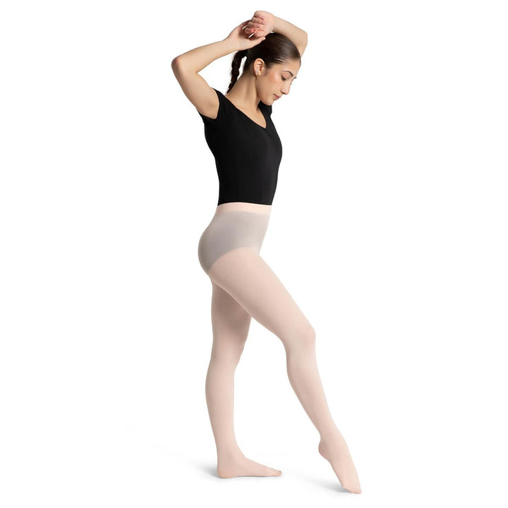 Capezio Ultra Soft Footed Tights Knit Waistband Adult Sizes