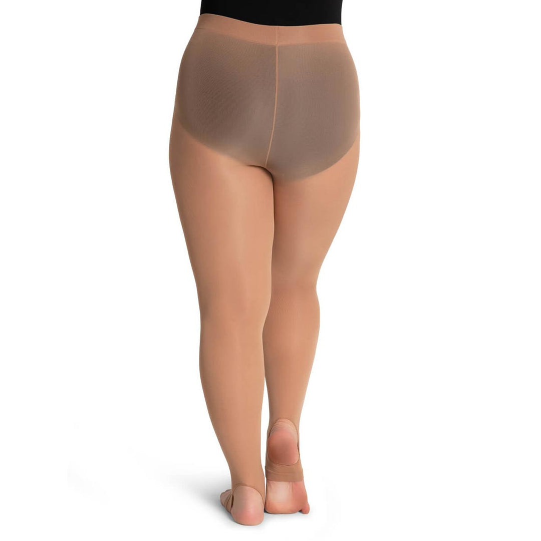 Capezio Ultra Soft Stirrup Tights Self Knit Waist Adults