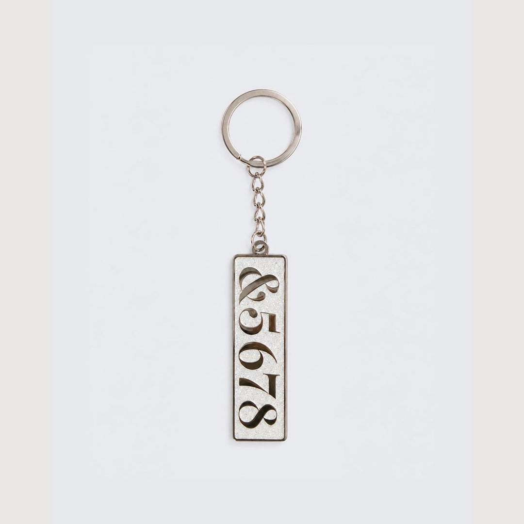 Energetiks 5678 dance key ring in silver soft enamel