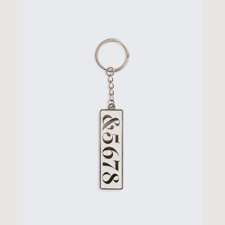 Energetiks 5678 dance key ring in silver soft enamel