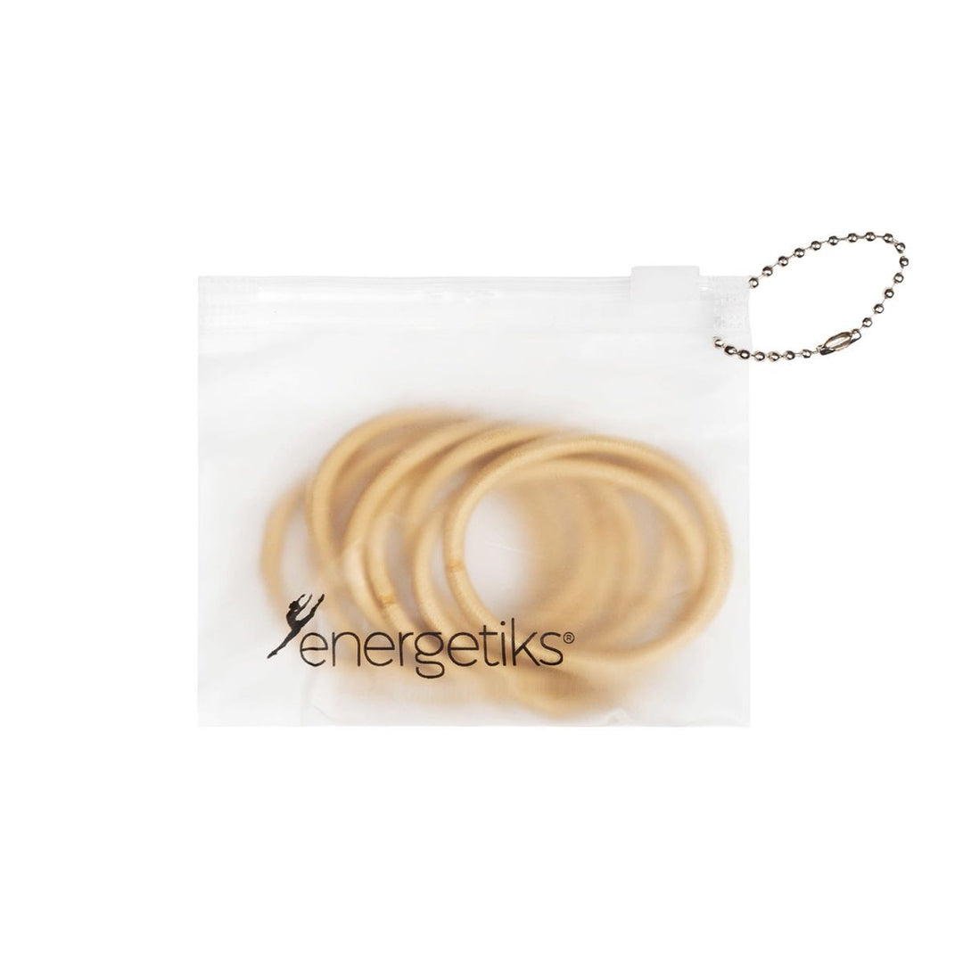 Energetiks Hair Elastics - Travel Zip Pouch Pack of 10