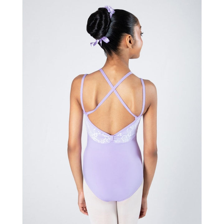Energetiks Julie Lace Camisole X-Back Leotard Children Sizes