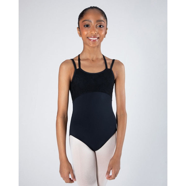 Energetiks Julie Lace Camisole X-Back Leotard Children Sizes