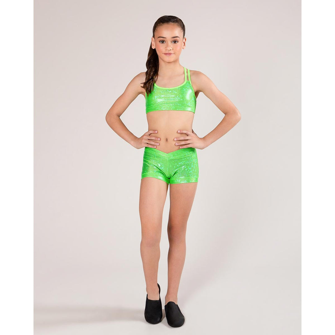 Energetiks Gymnastic Roxy Cross Back Crop Top Children Size