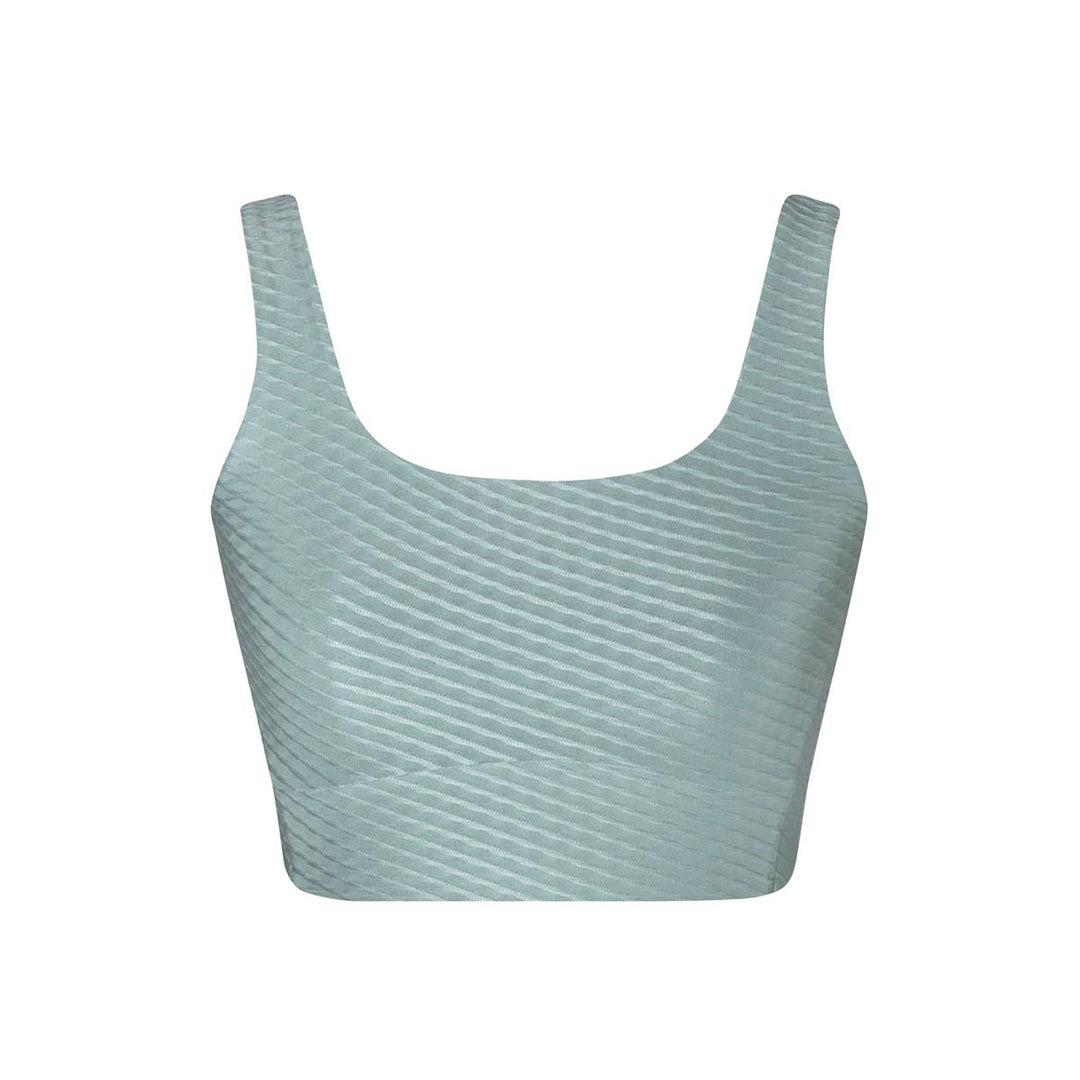 Energetiks Tori Jacquard Square Neck Crop Top Adult Sizes