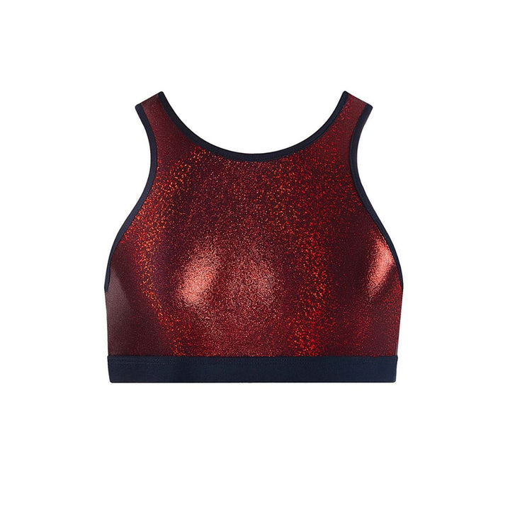 Energetiks Tate High Neck Crop Top - Gymnastics Child Sizes