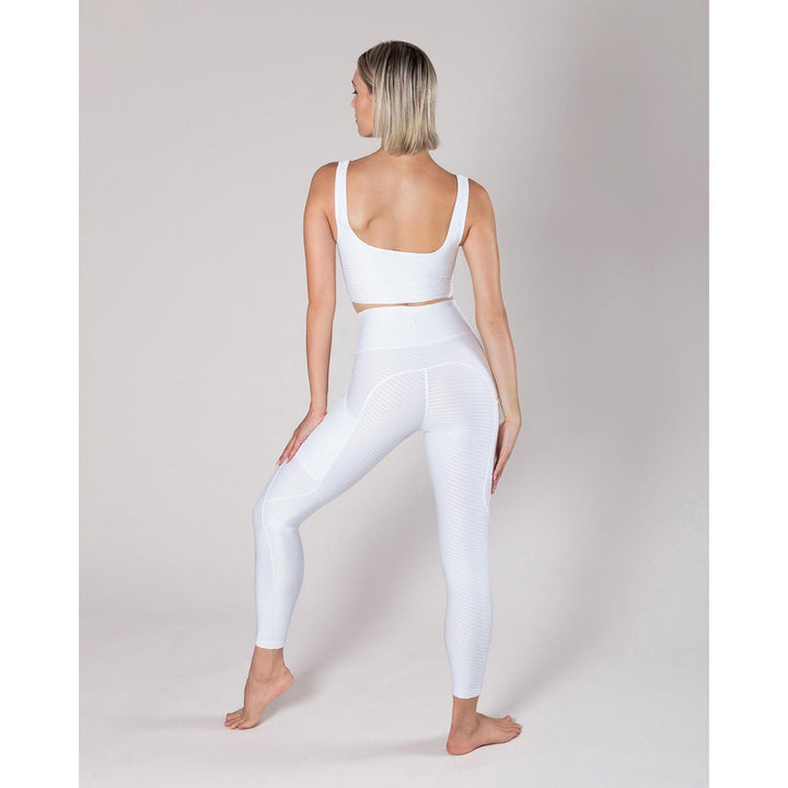 Energetiks Tori Jacquard Square Neck Crop Top Adult Sizes