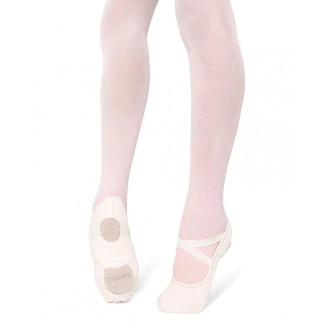 Capezio Hanami Canvas Ballet Shoes Split Sole White Adult Sizes