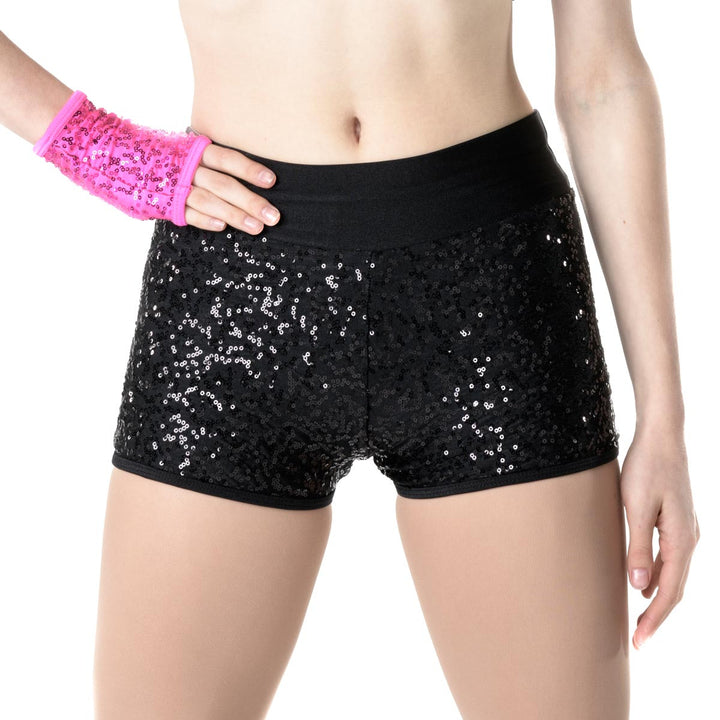 Studio 7 Dancewear Attitude Sequin Dance Shorts Adult Sizes