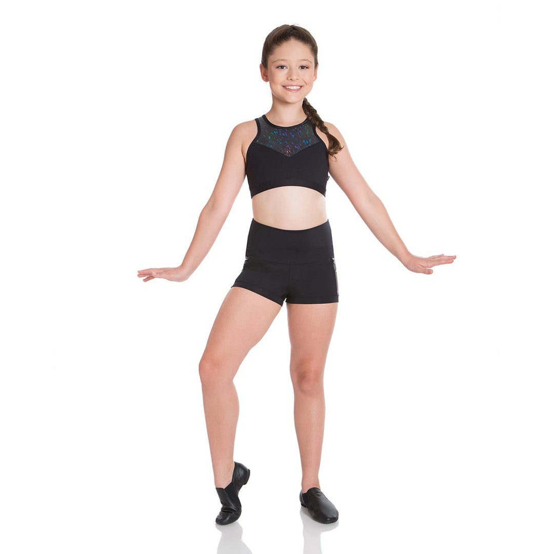 Energetiks Mia Boy Leg  Metallic Shattered Glass Short Girls