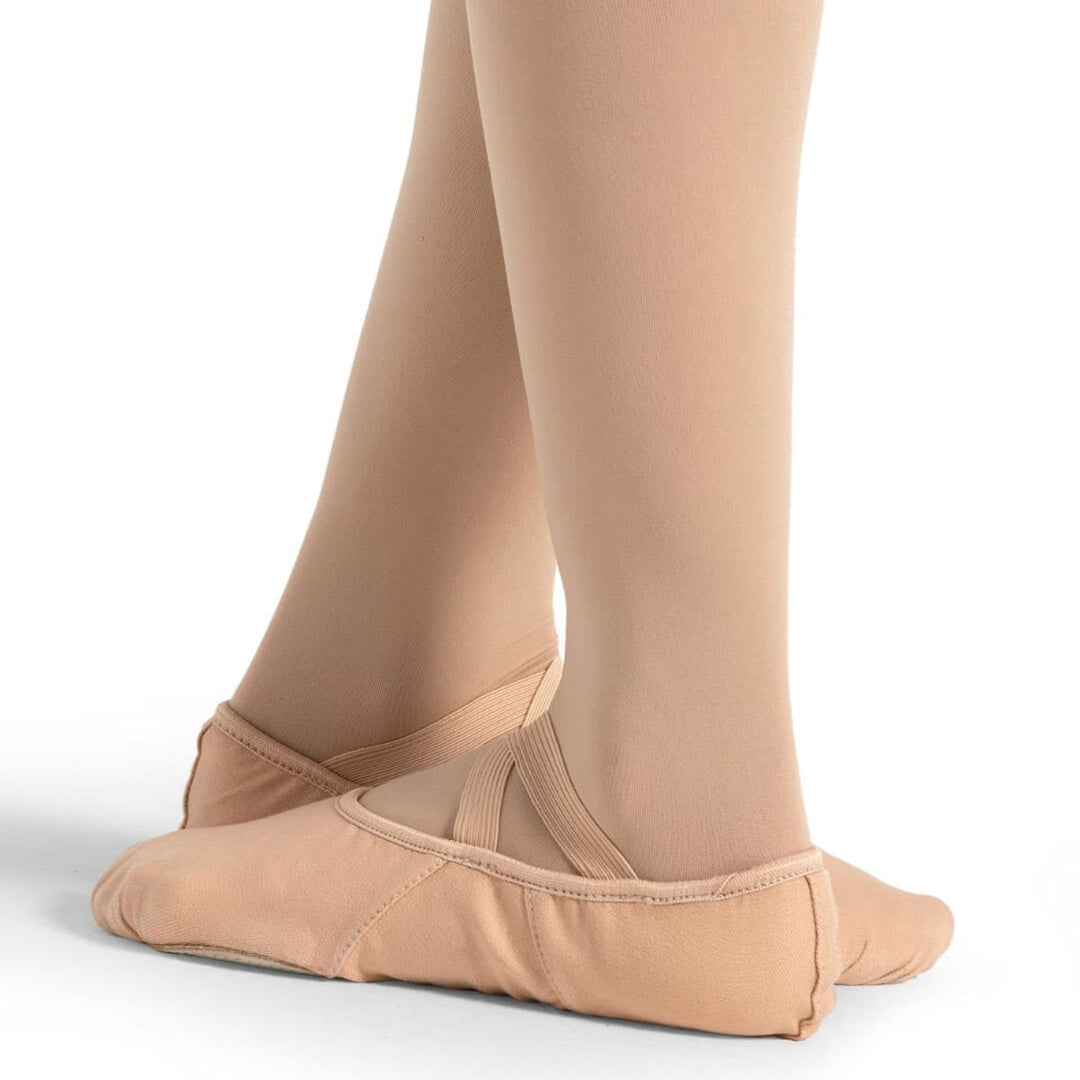 Capezio Hanami Canvas Ballet Shoes Split Sole Nude Adult Sizes