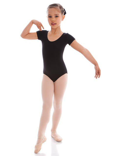Energetiks Jesse Short Sleeve Scoop Leotard Children Sizes