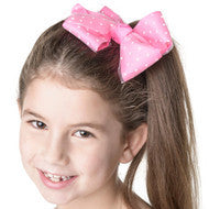 Studio 7 Dancewear Spotty Bow Hair Clip | Large Hair Bow