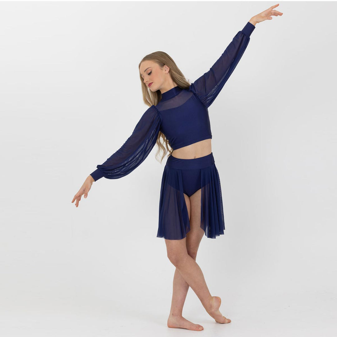 Studio 7 Dancewear Annabel Long Sleeve Crop Top Girls