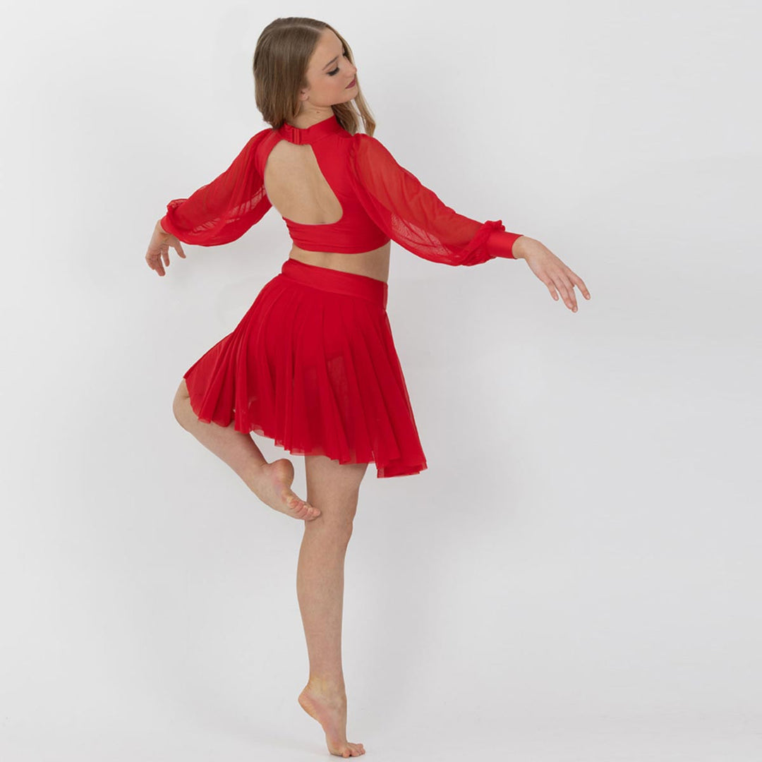 Studio 7 Dancewear Annabelle Bishop Sleeve Crop Top Adults
