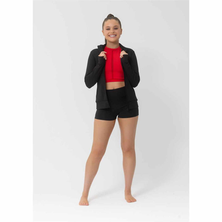 Studio 7 Dancewear Dance Zip Black Jacket Adult Sizes