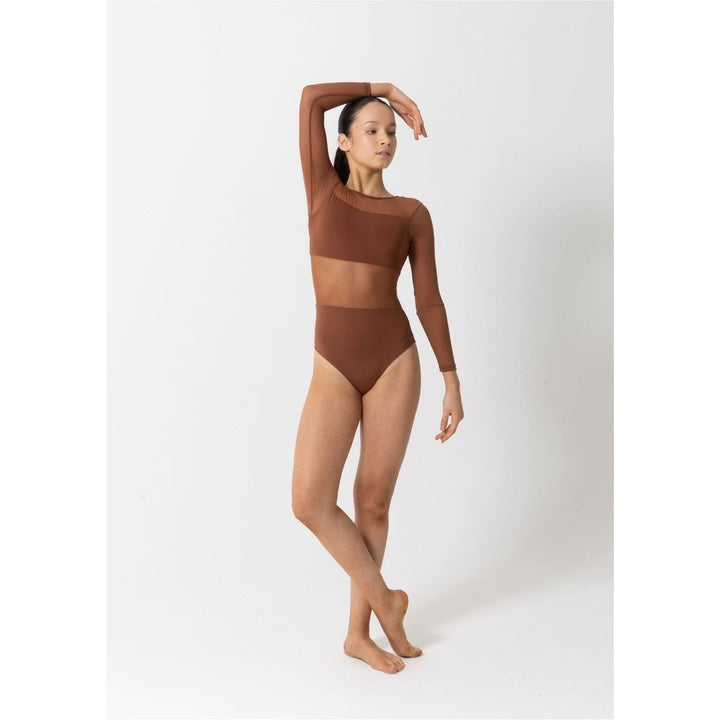Studio 7 Dancewear Girls Cleo Long Sleeve Mesh Leotard