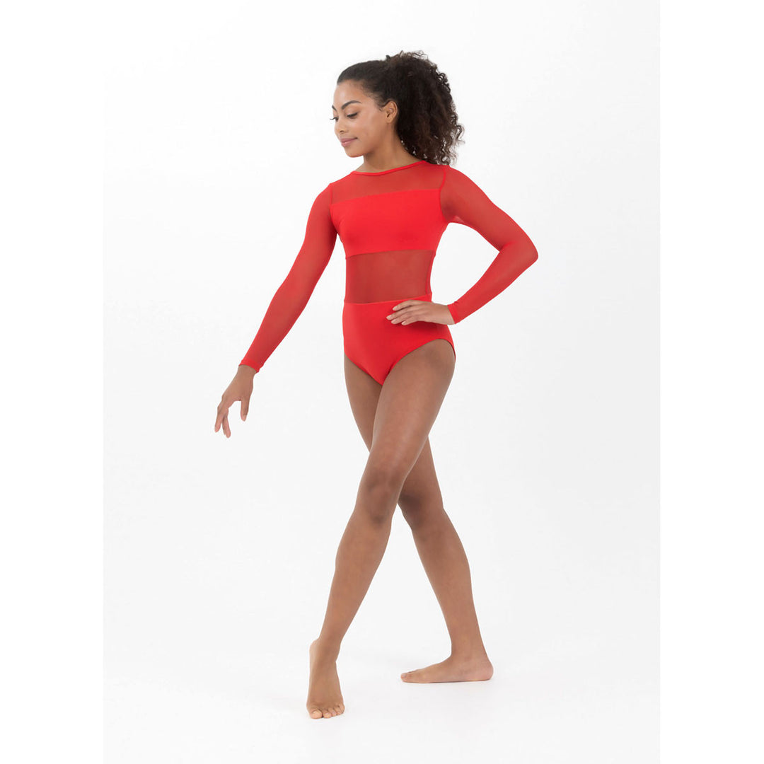 Studio 7 Dancewear Womens Cleo Long Sleeve Mesh Leotard