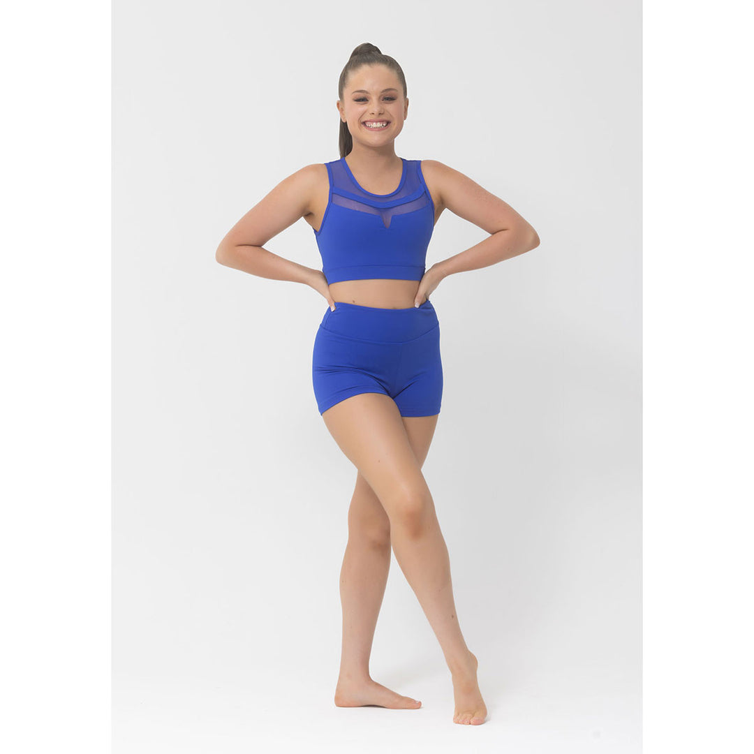 Studio 7 Dancewear Molly Crop Top Mesh Detail Children Sizes