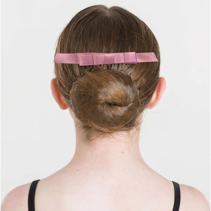 Studio 7 Dancewear Satin Hair Bows Built-In Plastic Comb
