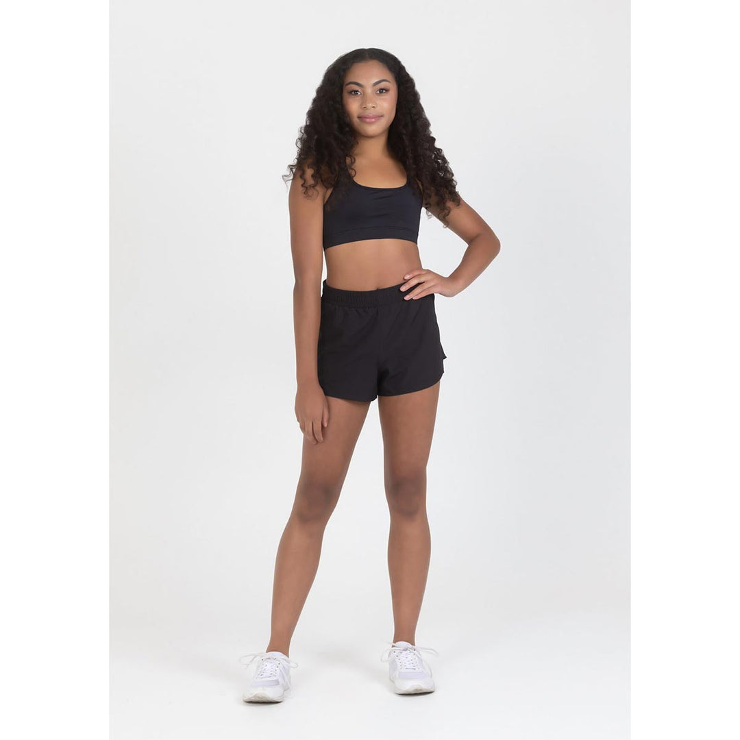 Studio 7 Dancewear Eco Running curved hem Shorts - Adults