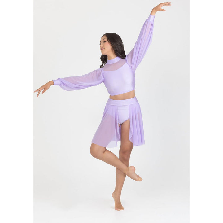 Studio 7 Dancewear Annabelle Bishop Sleeve Crop Top Adults