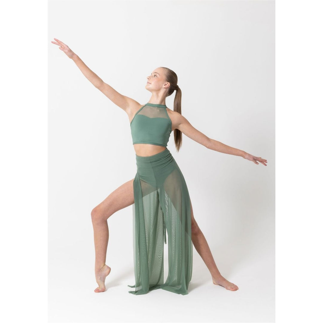 Studio 7 Dancewear Performance Mesh Girls Crop Top