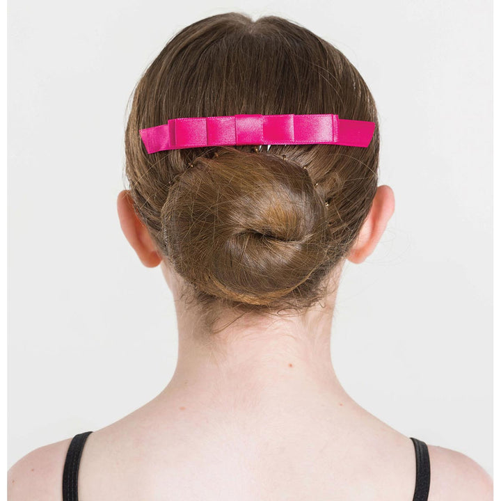 Studio 7 Dancewear Satin Hair Bows Built-In Plastic Comb