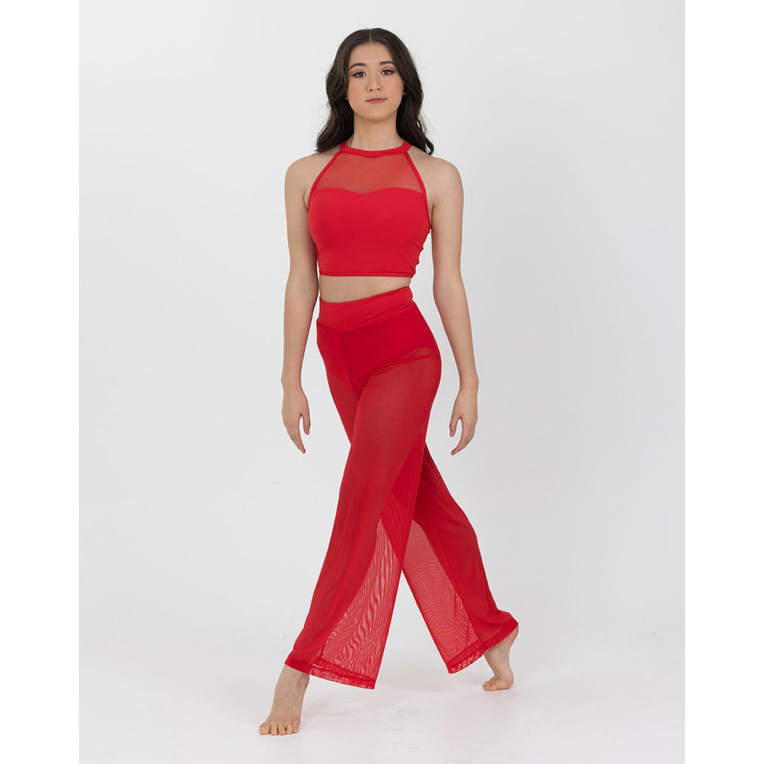 Studio 7 Dancewear Performance Mesh Girls Crop Top