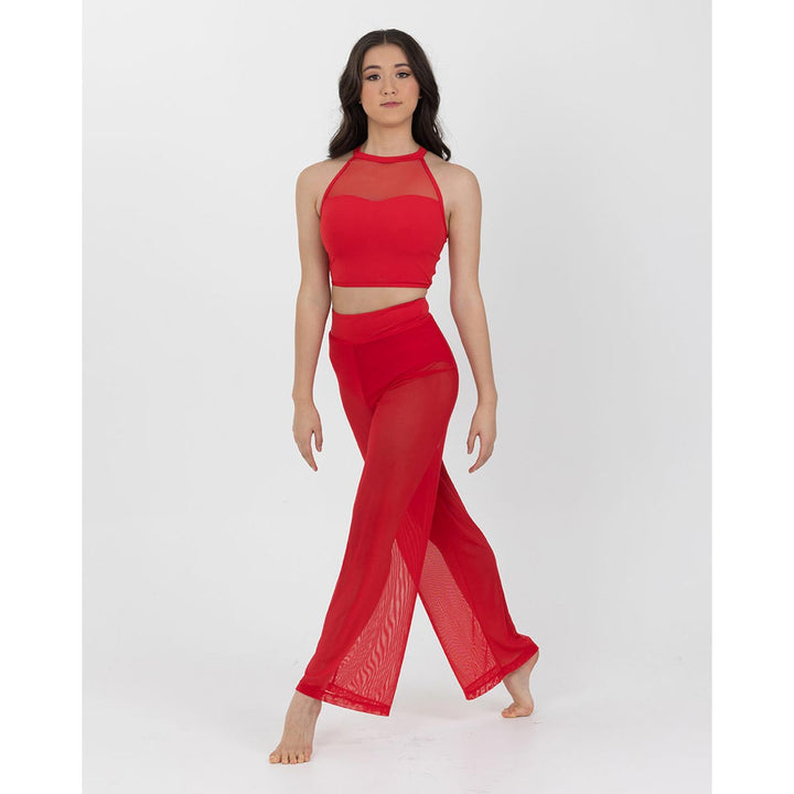 Studio 7 Dancewear Performance Mesh Girls Crop Top