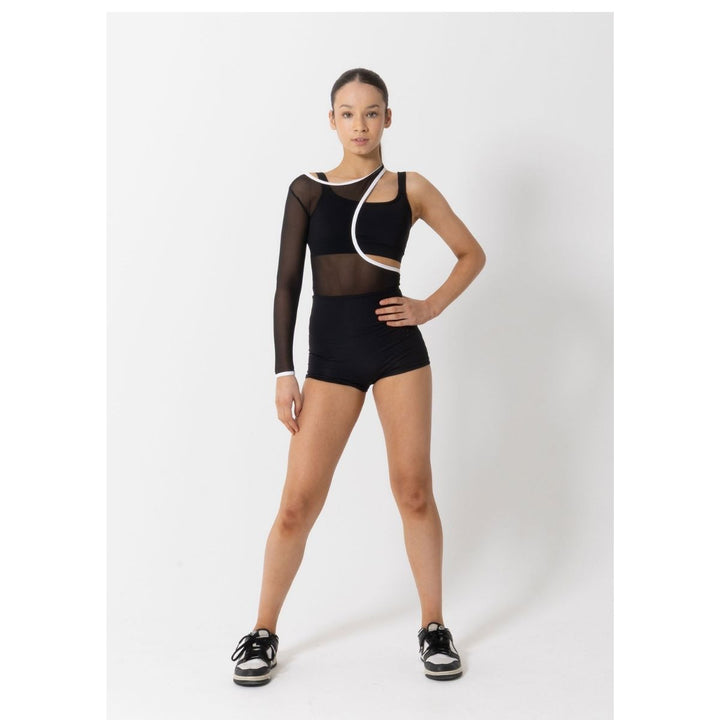 Studio 7 Dancewear Tammy Mesh Contrast Biketard Adult Sizes