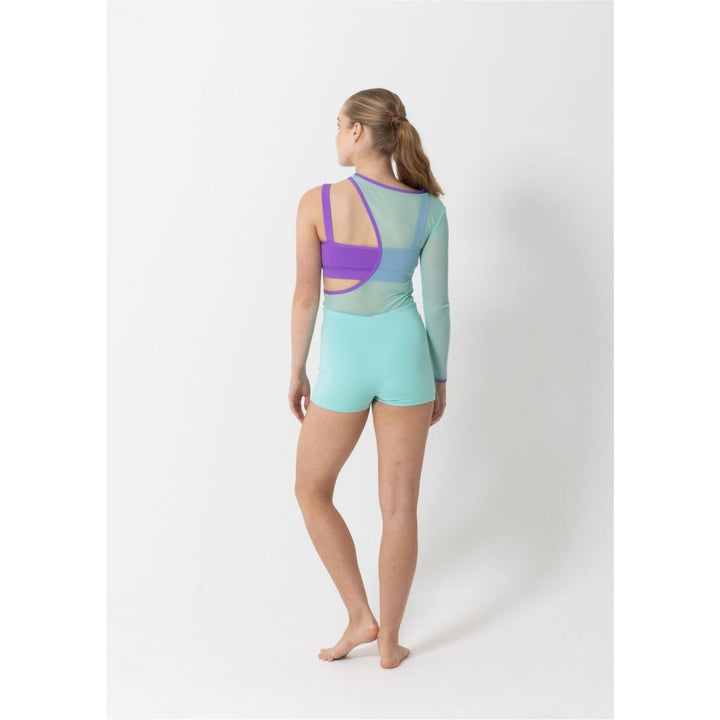 Studio 7 Dancewear Tammy Mesh Contrast Biketard Adult Sizes