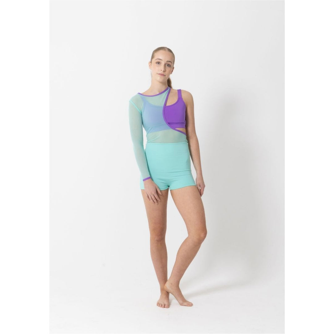 Studio 7 Dancewear Tammy Mesh Contrast Biketard Adult Sizes