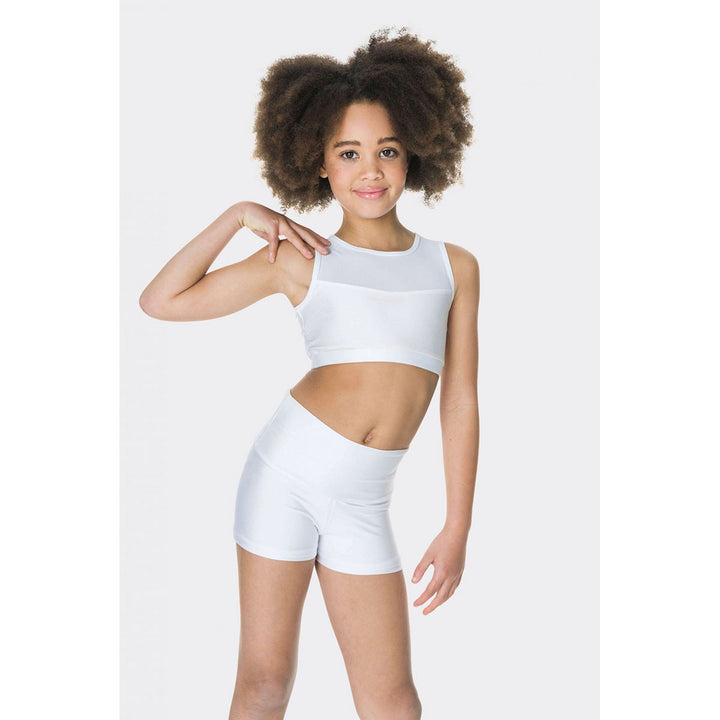 Studio 7 Dancewear Girls Mesh Performance Crop Top